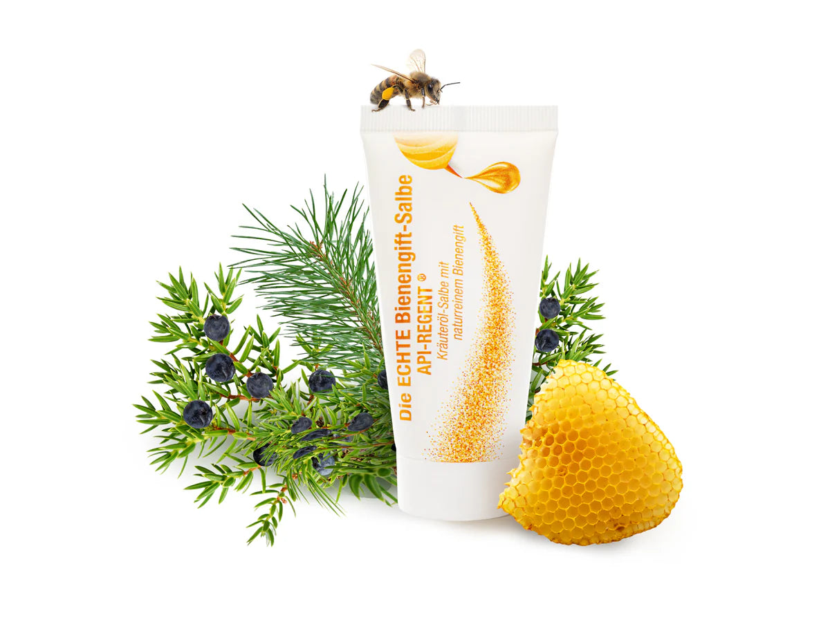 Schloßwald-Bienengut | Die ECHTE Bienengift-Salbe API-HOT® + API-REGENT® (2x50ml) + Gratis Probe