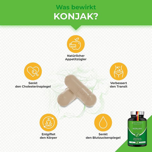 Nutrimea |  Konjak - Hochdosiert - 90 Kapseln