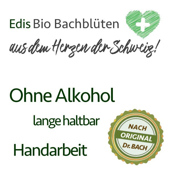 Edis | Five Flowers Notfall Bio Bachblüten alkoholfreie Tropfen - 20 ml