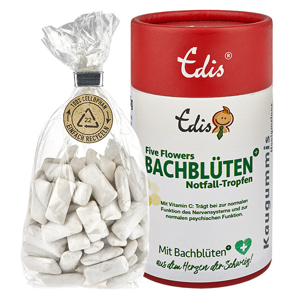 Edis Bachblüten Notfall Kaugummis - Sonderedition