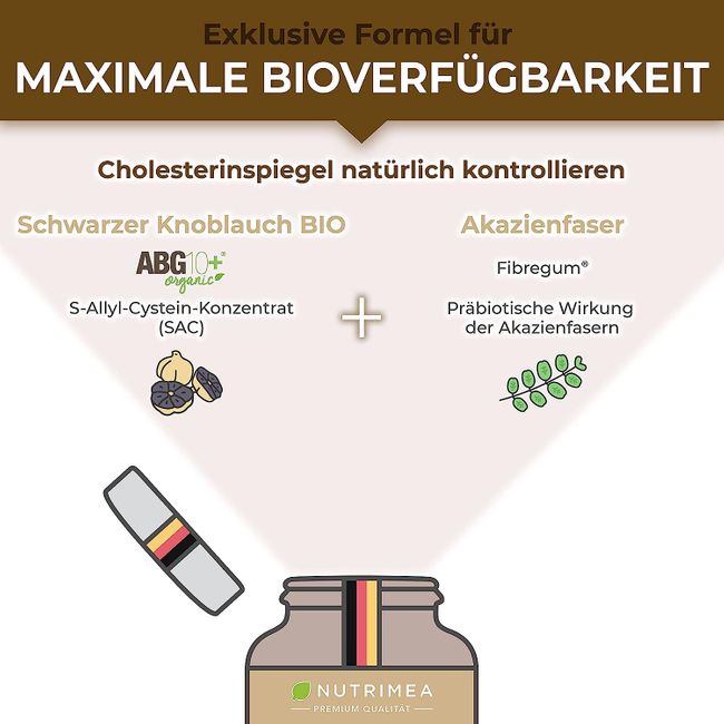 Nutrimea | Schwarzer Knoblauch  - 90 Kapseln
