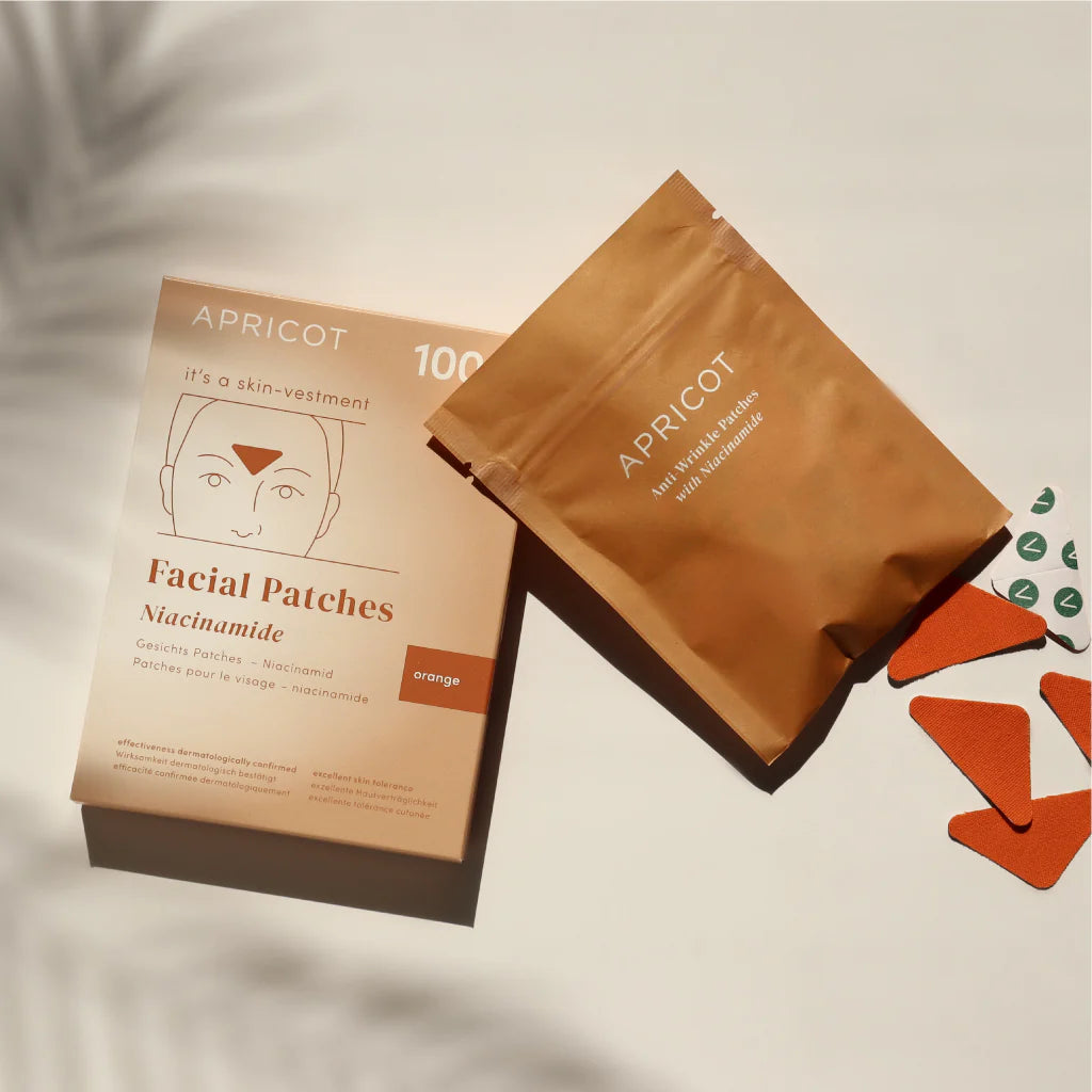 APRICOT I Zornesfalten Pads "it's a skin-vestment" mit Niacinamid – 100 Stück