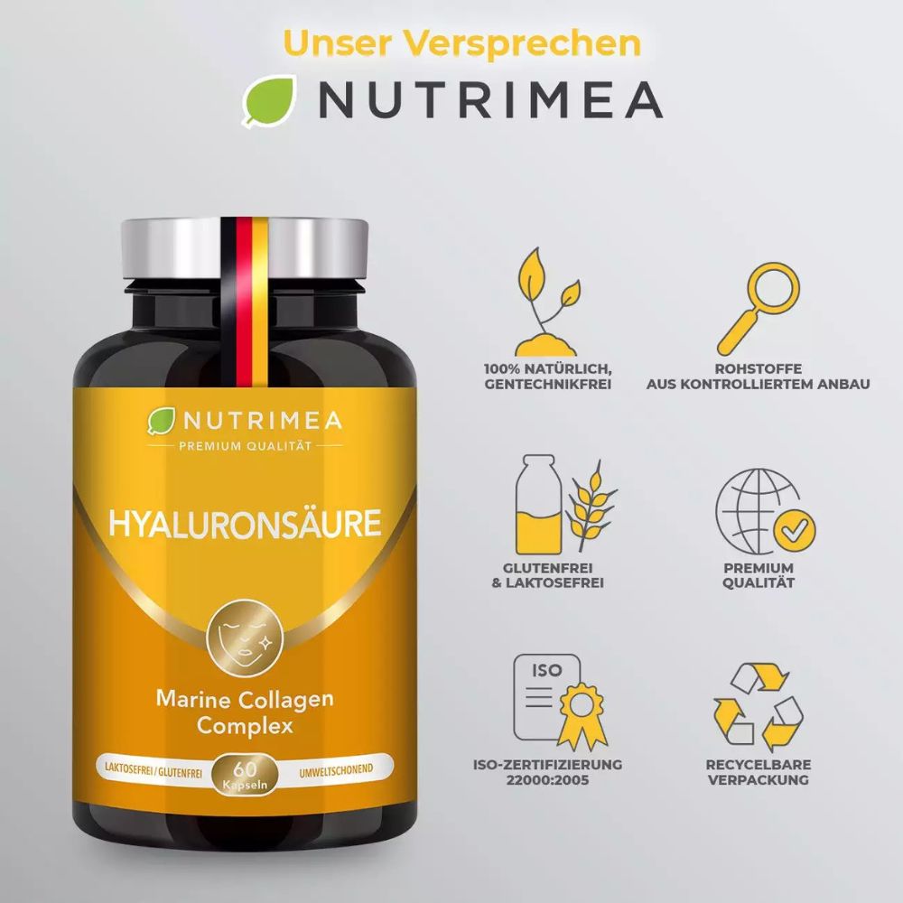 Nutrimea | 4in1 Premium Hyaluron - 60 Kapseln