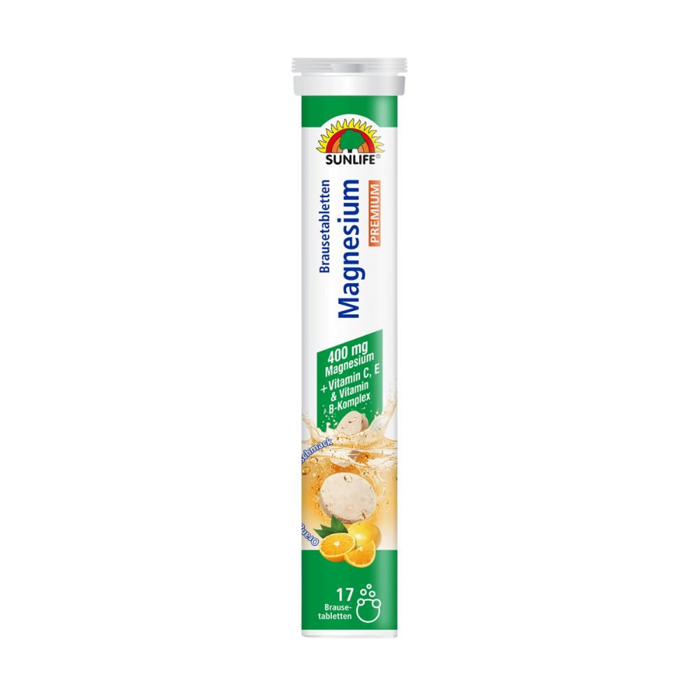 Sunlife | Magnesium Brausetabletten + B-Komplex - Premium hochdosiert