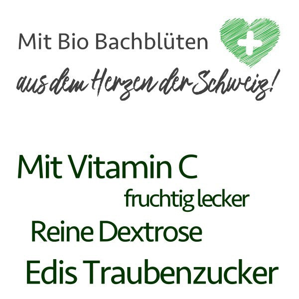 Edis Prüfung & Schule Bio Bachblüten Traubenzuckertabletten