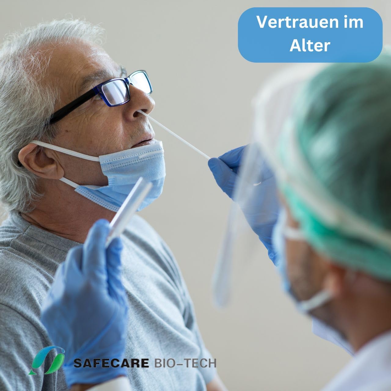AKTION! 10 Stück - Safecare Laien Nasal Covid-19 Corona Test - CE 1434 - MHD 10/27 - Alle neuen Varianten.