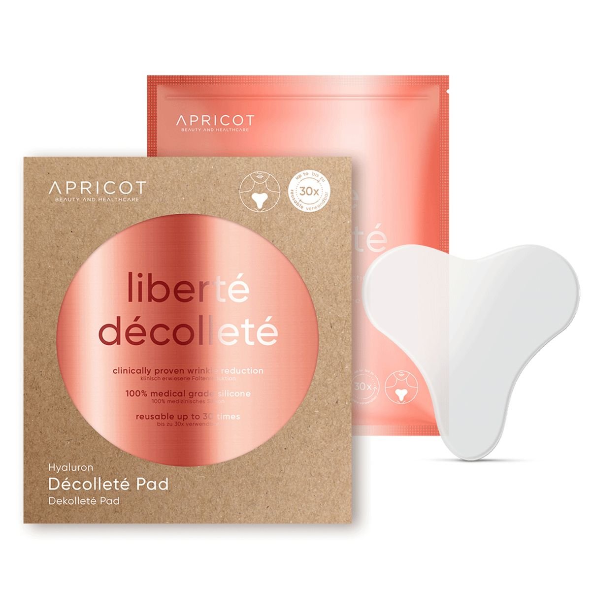 APRICOT I Dekolleté Pad mit Hyaluron - 30 Behandlungen