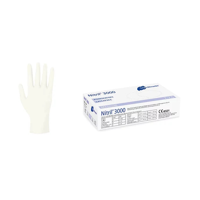 Nitril Einweg Handschuhe I 100er Set I weiß I S-XL